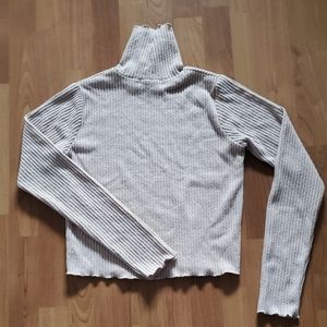 Oak + Fort beige turtleneck